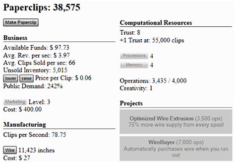universal paperclips game|Paperclips: .